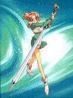 Fuu e sua espada (que pelo tamanho est mais para lana que espada) ^_^